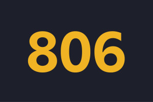 806 total tests administered