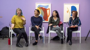 Student-run workshop in The Galleries at Moore.