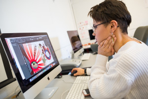 woman at computer