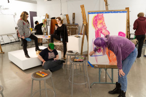 Art Students at Easels