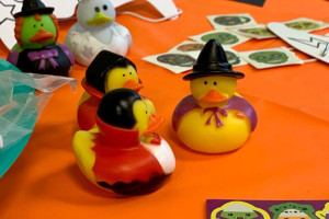 Halloween themed rubber ducks
