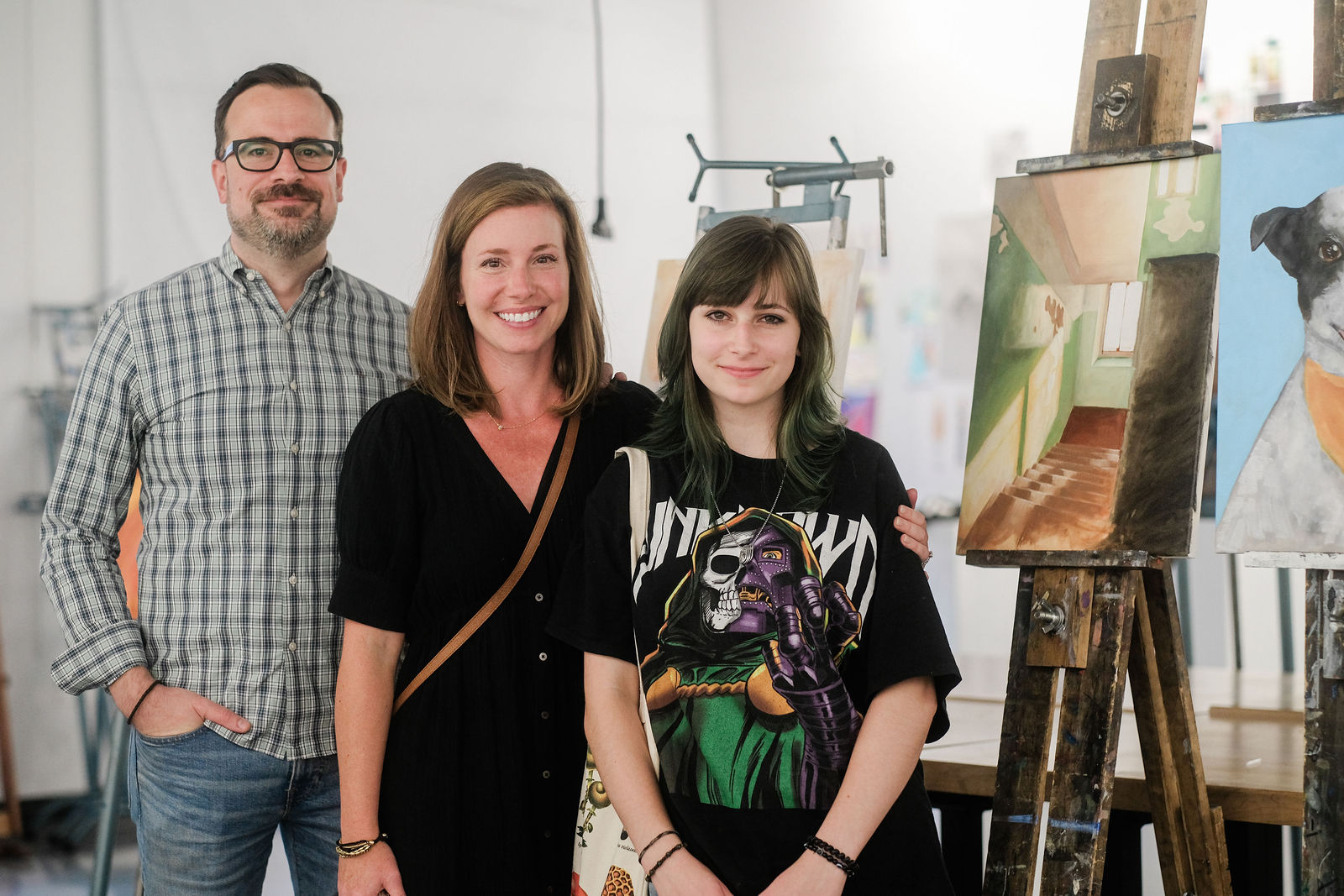 Families visiting Moore College campus
