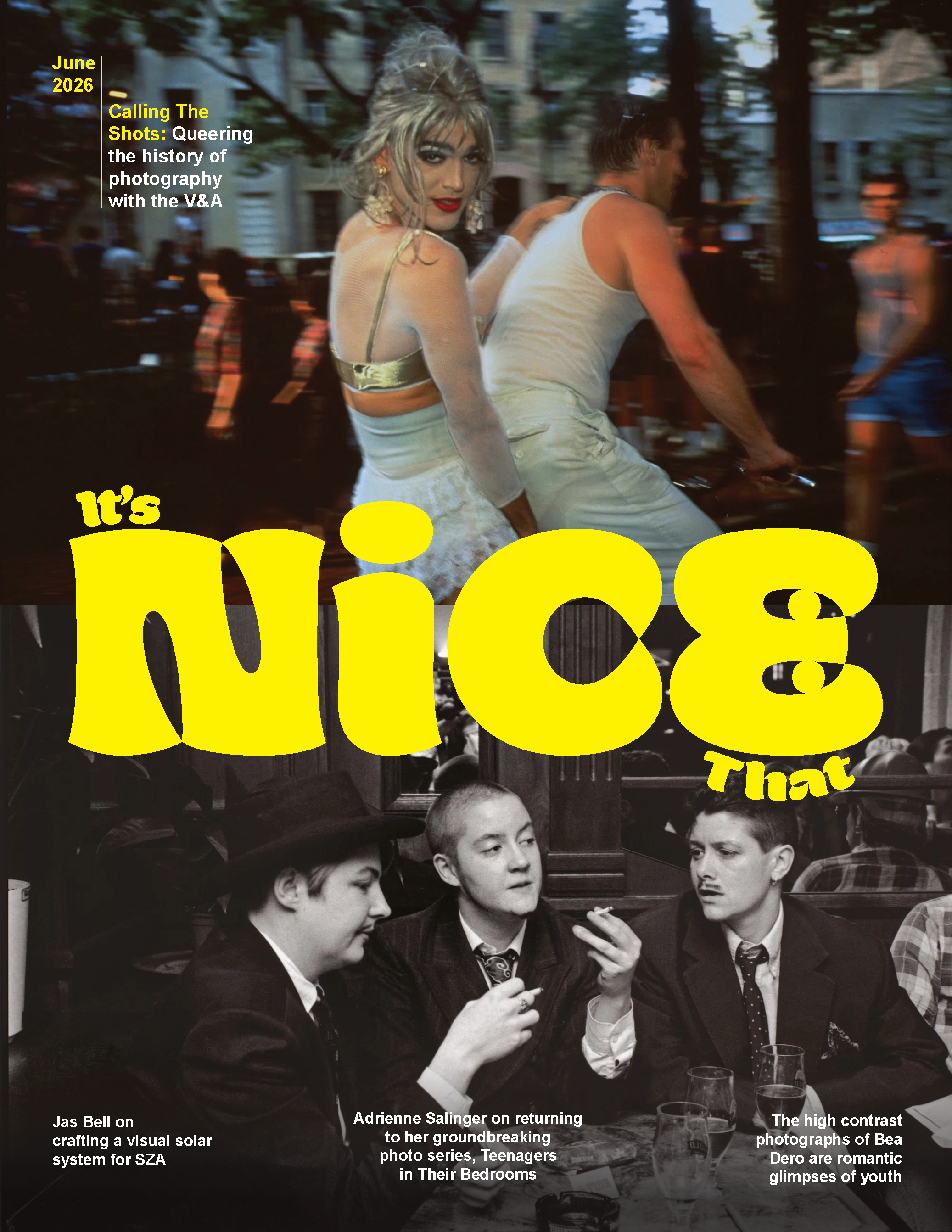 It's Nice That editorial cover design by Kalea Fugate '28