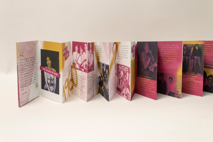 Annais Delgado Latinx Punk Accordion Zine Collection, 2020, Digital Layouts printed on Premium Matte Paper